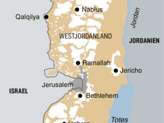 Die Aufteilung des Westjordanlandes